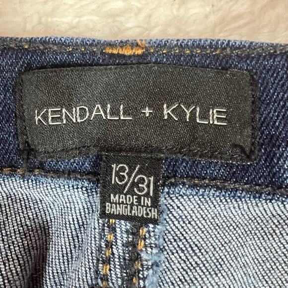 Kendall + Kylie Drifter High Rise Denim Shorts 13/31 Distressed Casual Chic - Picture 6 of 7